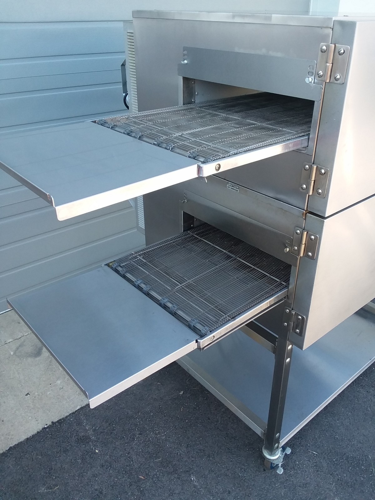 Lincoln Impinger Double 1116 Double Stack Gas Fired Conveyor Pizza Ovens