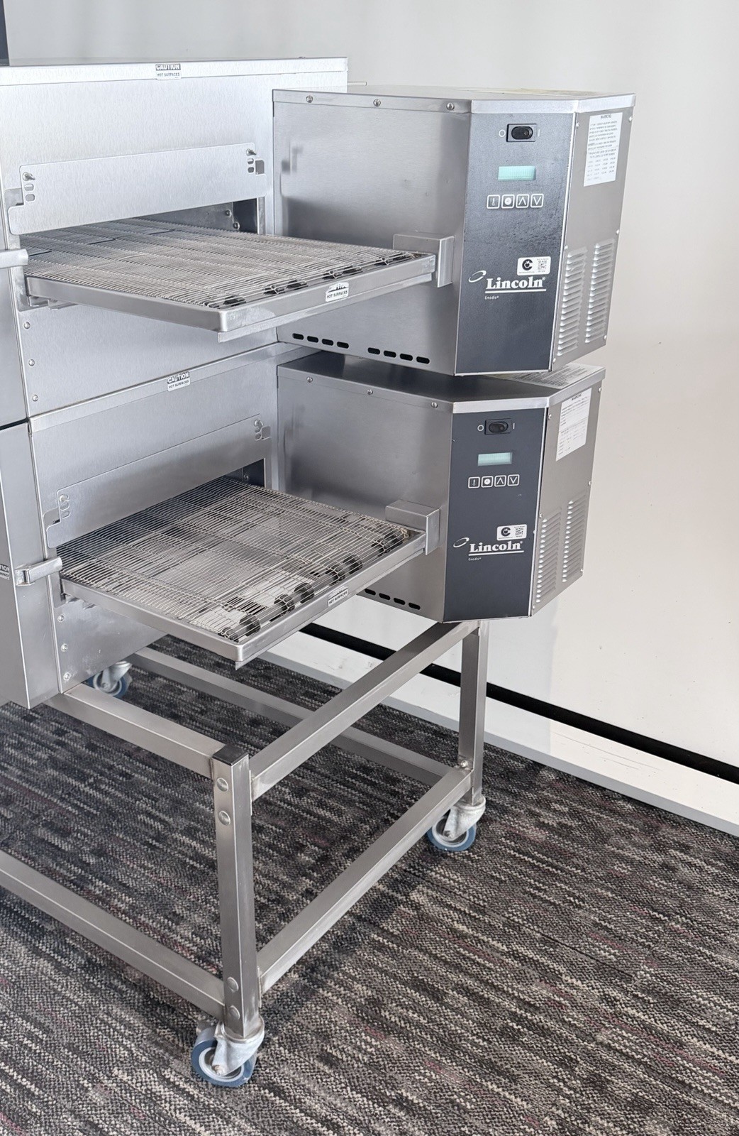 Lincoln Impinger 1116 Gas Double Stack Conveyor Ovens – Natural Gas Pizza Ovens