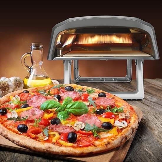 Stainless Steel Portable Pizza Oven – Cooks Perfect 12″ Pizzas Quickly