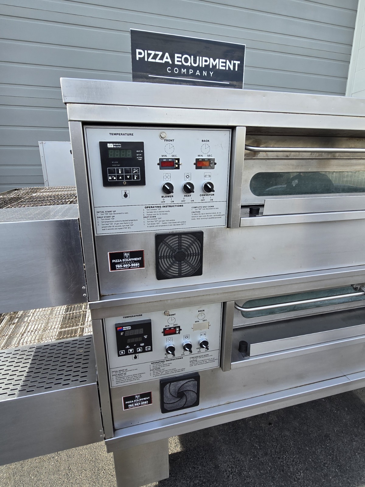 Middleby Marshall PS570G Double Deck Conveyor Pizza Oven **Belt Width 32″**
