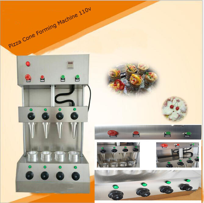 110V Four Heads Electric Commercial Pizza Cone Forming Machine Bakery Cone Maker