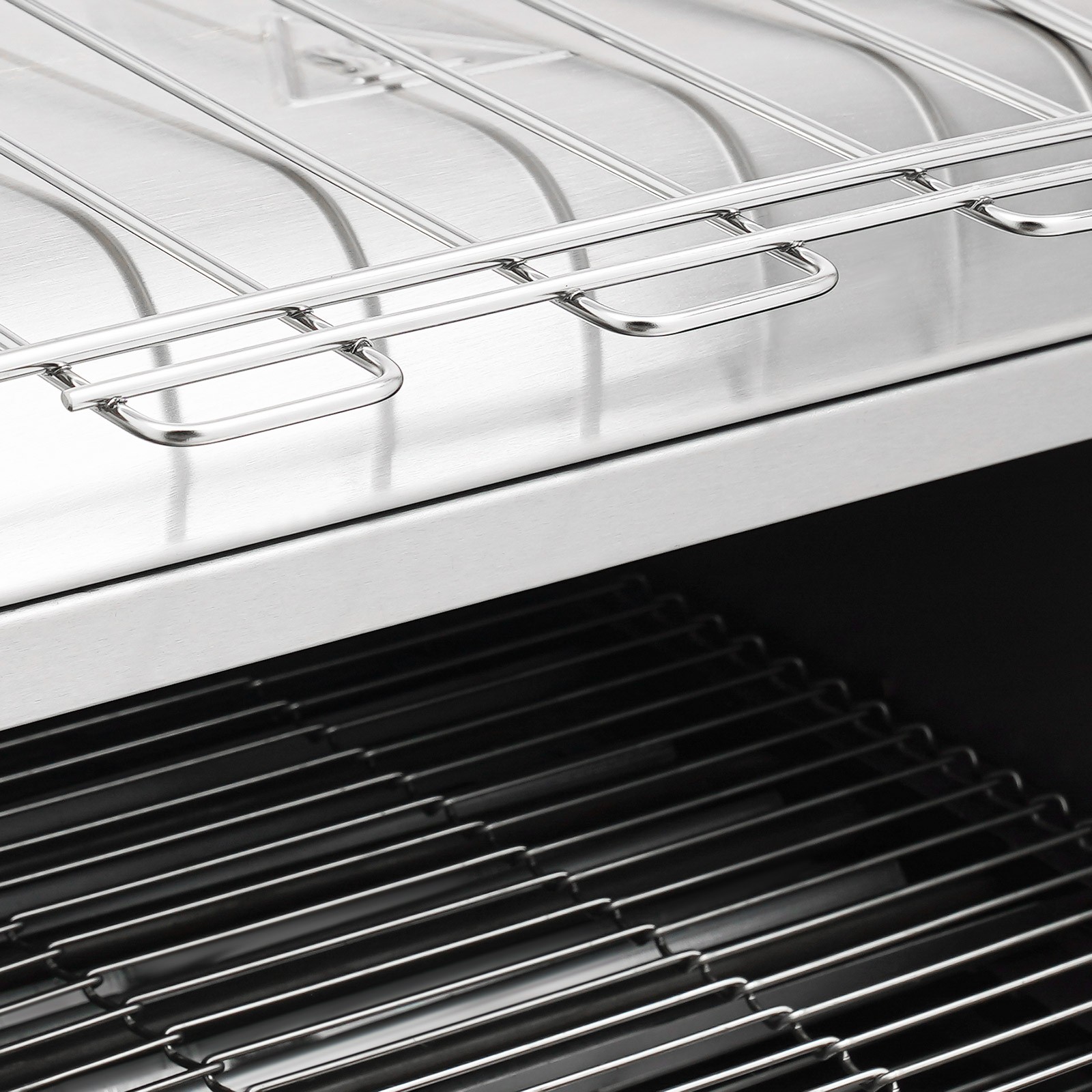 1900W Commercial Conveyor Bread Oven with Temp & Speed Control Stainless Steel