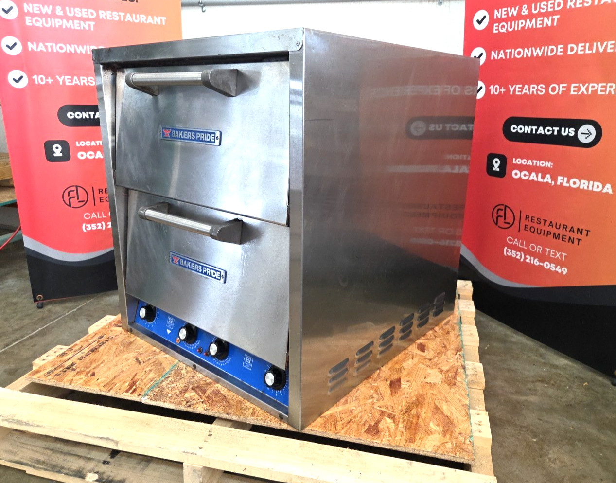 BAKERS PRIDE P46S HearthBake 26″ Electric Countertop Double Deck Pizza Oven
