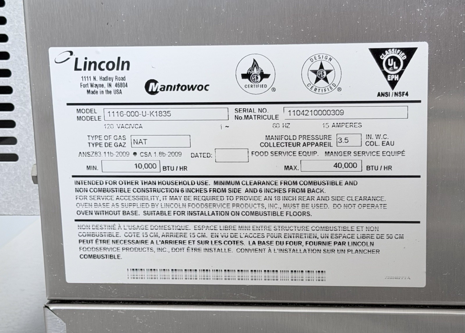 Lincoln Impinger 1116 Gas Double Stack Conveyor Pizza Ovens – THESE ARE THE ONES