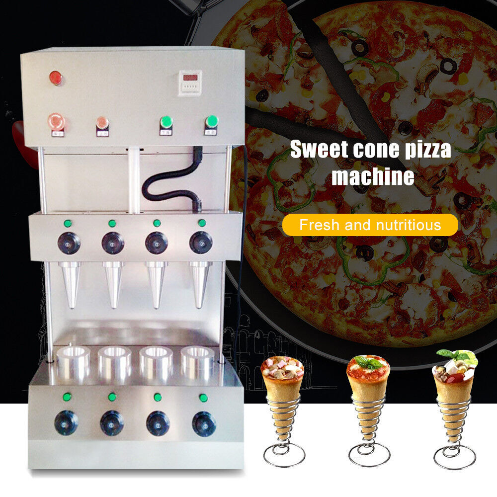 4 Heads Electric Cone Pizza Making Machine Pizza Ice Cream Cone Forming Machine