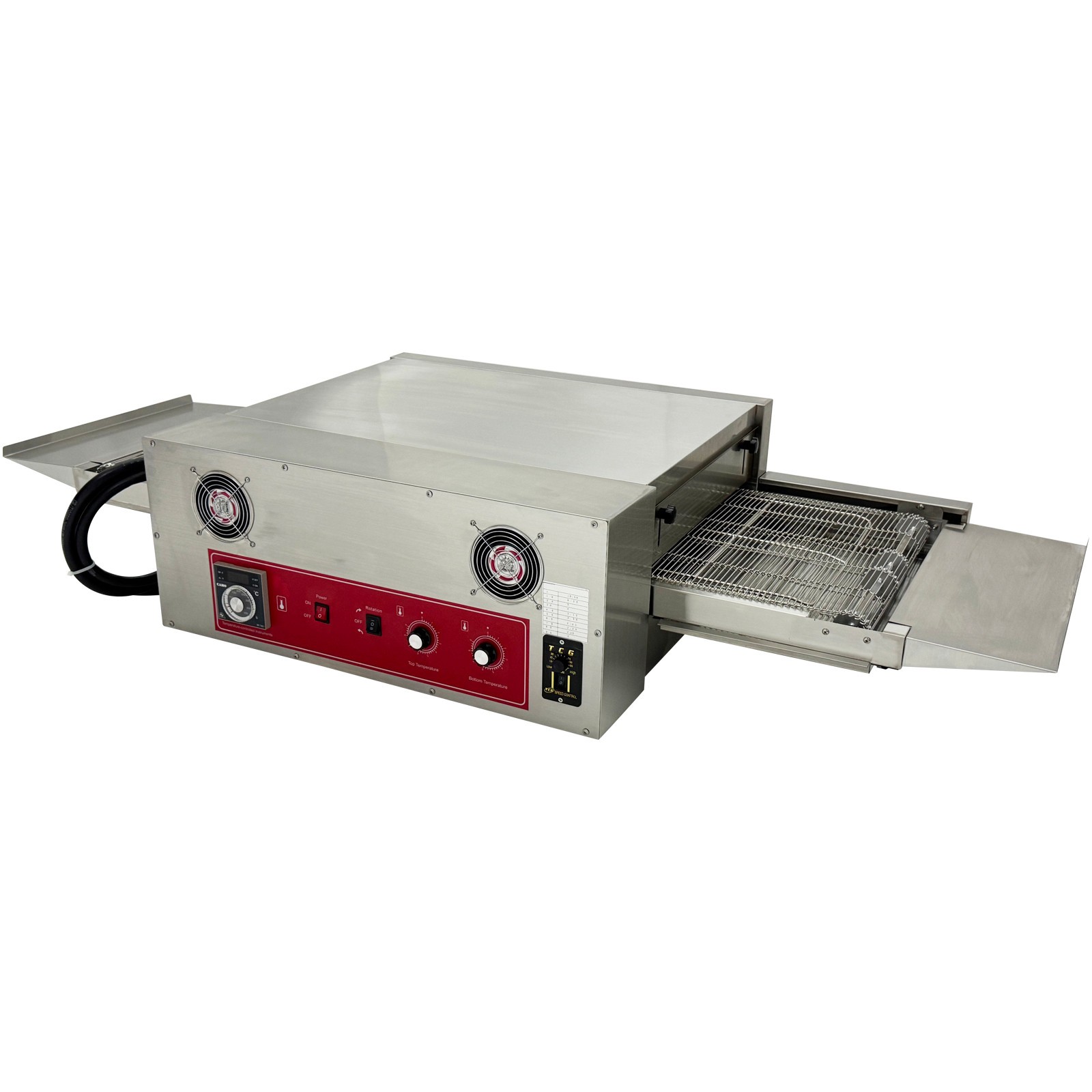 220V Countertop Conveyor Pizza Oven Commercial Baking Electric Oven 18” Belt
