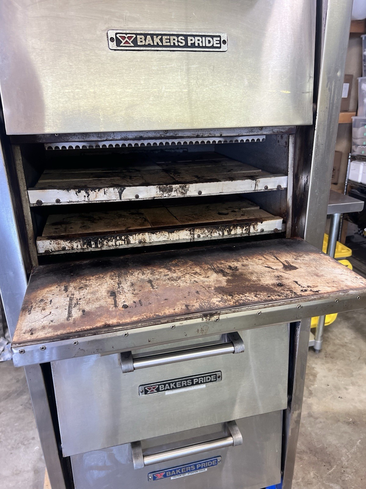 Pizza/Pretzel Stone Deck Oven Bakers Pride P44S 208/240V 3ph TESTED