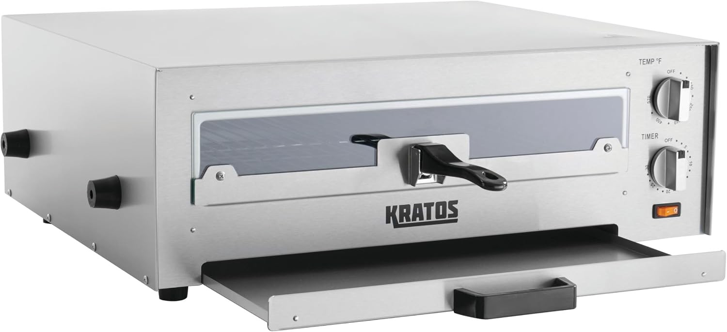 16″ Commercial Electric Countertop Pizza Oven 120V 1700 Watts | Stainless Steel