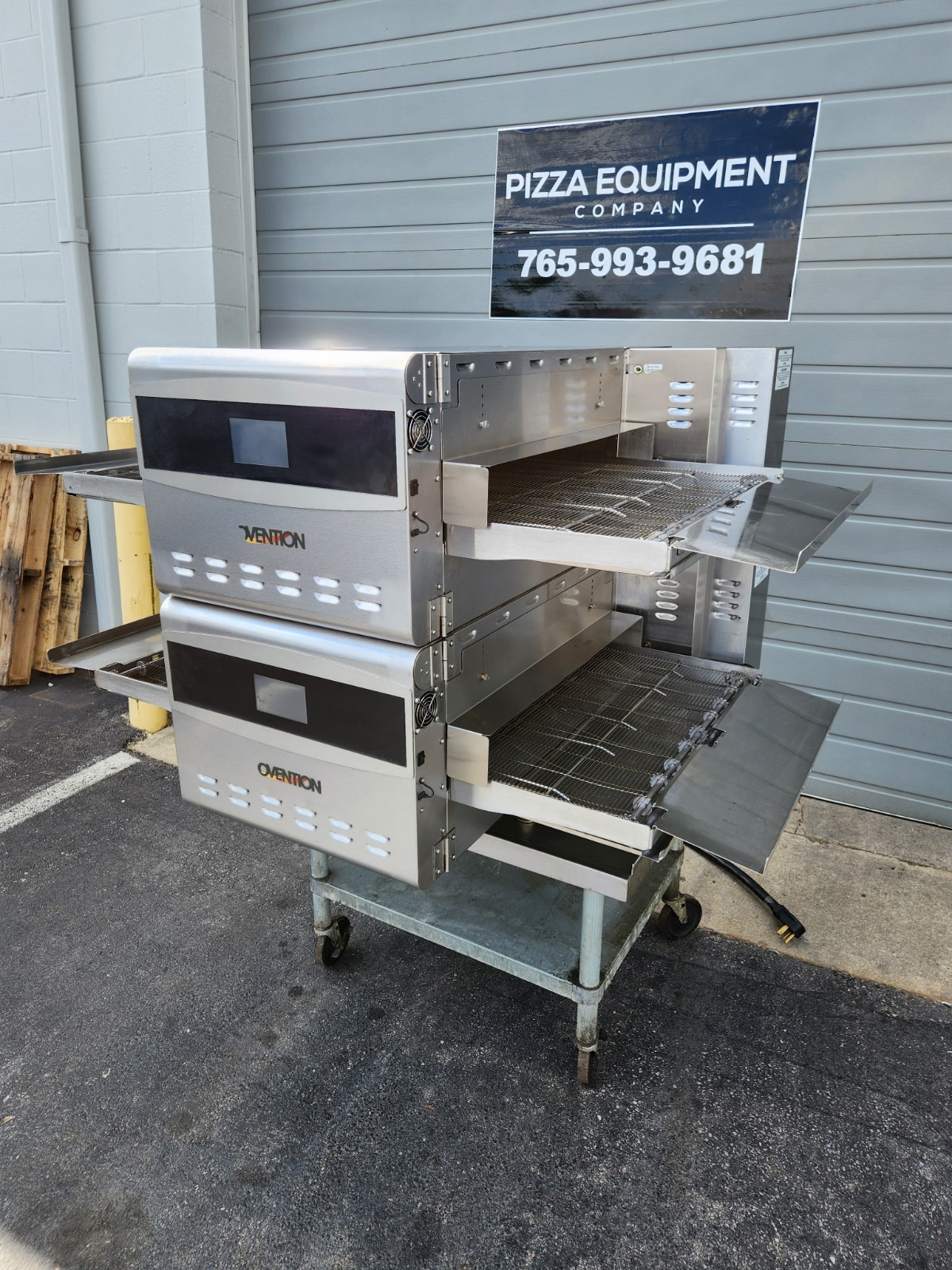 2021/2022 Ovention C2600 Double Stack 3 Phase Ventless Conveyor Pizza Ovens
