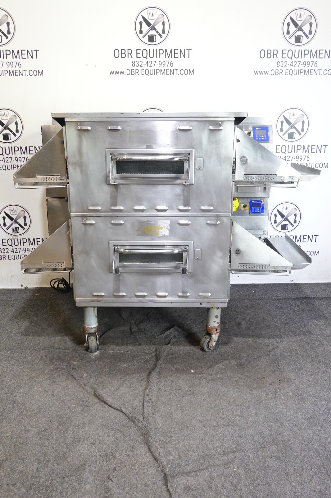 MIDDLEBY MARSHALL DOUBLE STACK NAT GAS PIZZA OVEN MODEL PS636G (R TO L)