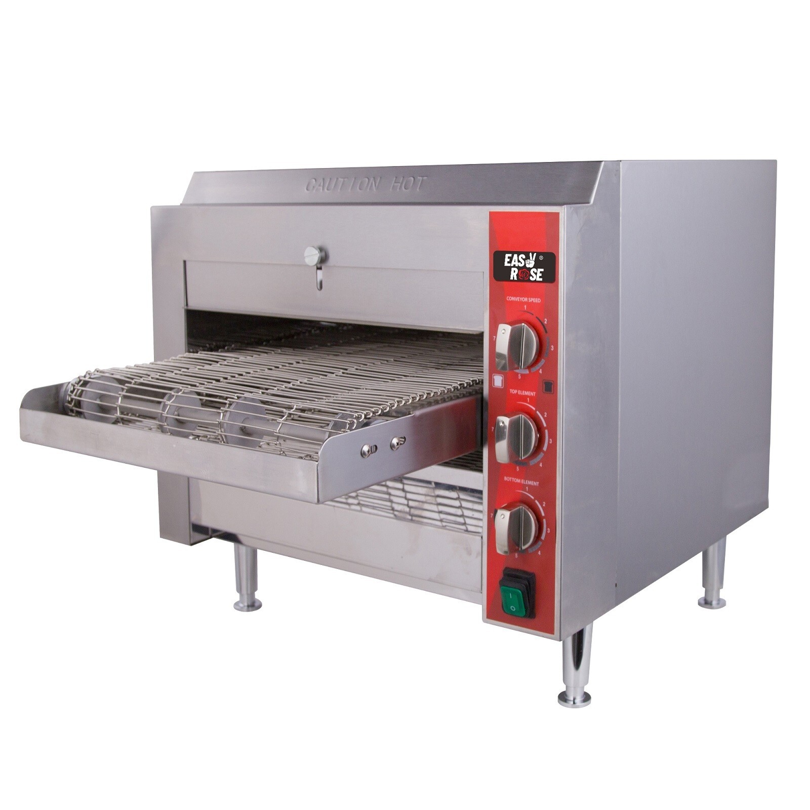 Easyrose Countertop Pizza Conveyor Oven with 14″ Belt 3500W 208V 6-20P Plug