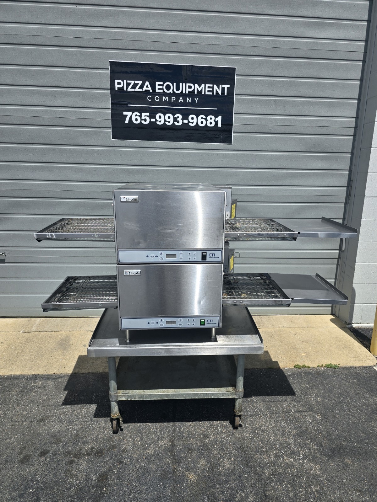 Lincoln Impinger Double 2501 Single Phase Electric Ventless Conveyor Pizza Oven
