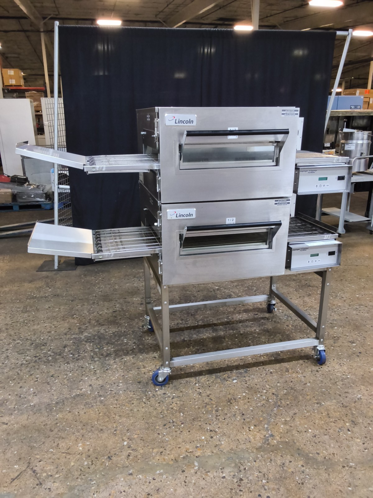 LINCOLN IMPINGER 1130 ELECTRIC DOUBLE CONVEYOR PIZZA OVEN
