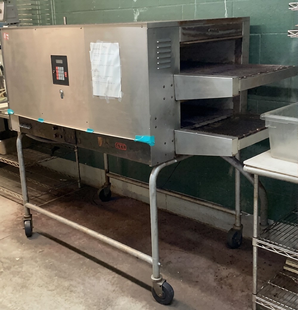 CTX Double Stack Electric Conveyor Oven Commercial 208V Pizza 2 Deck Roller #1A