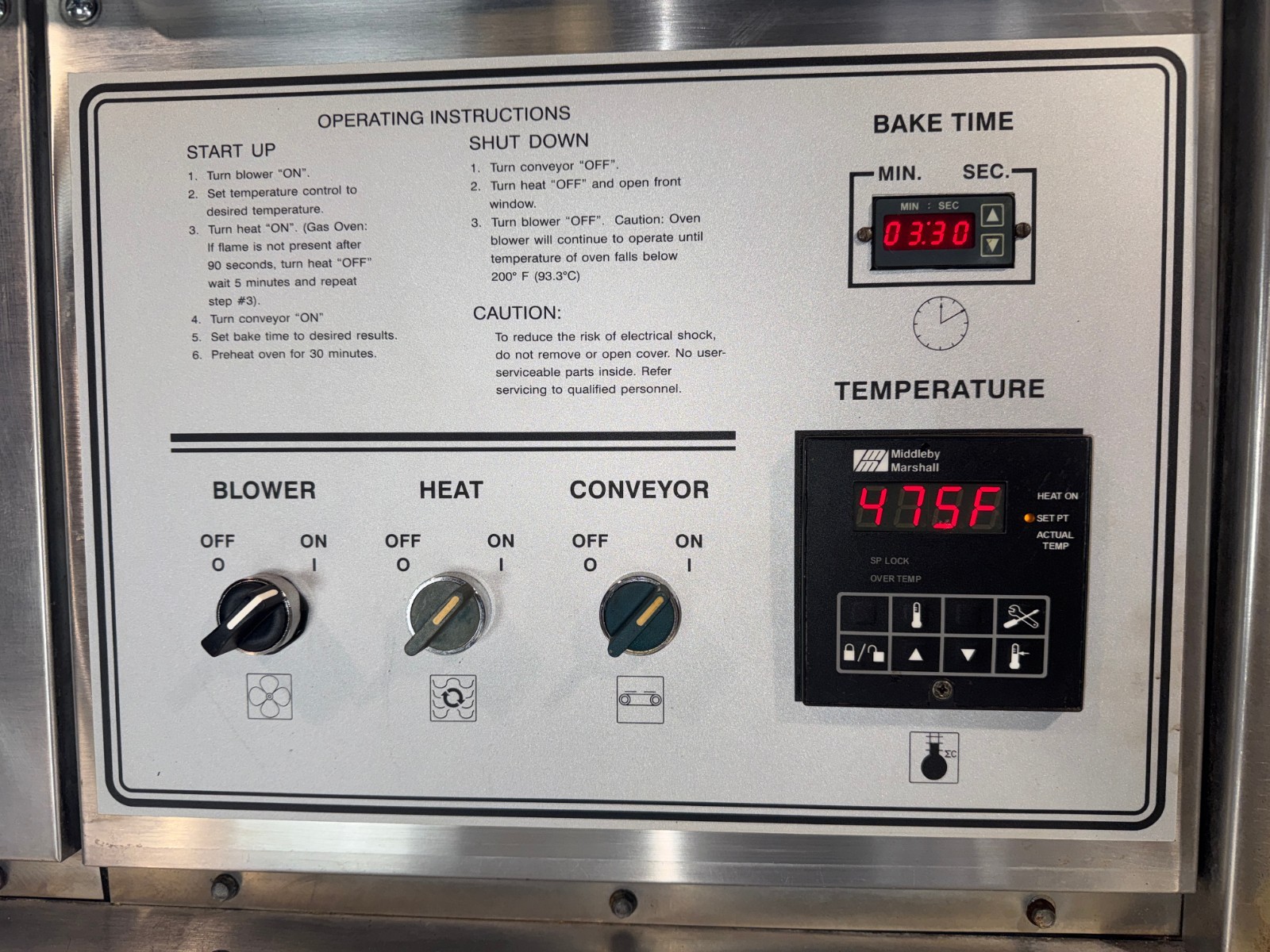 Middleby Marshall PS360 Doublestack Wide Body Gas Pizza Conveyor Oven
