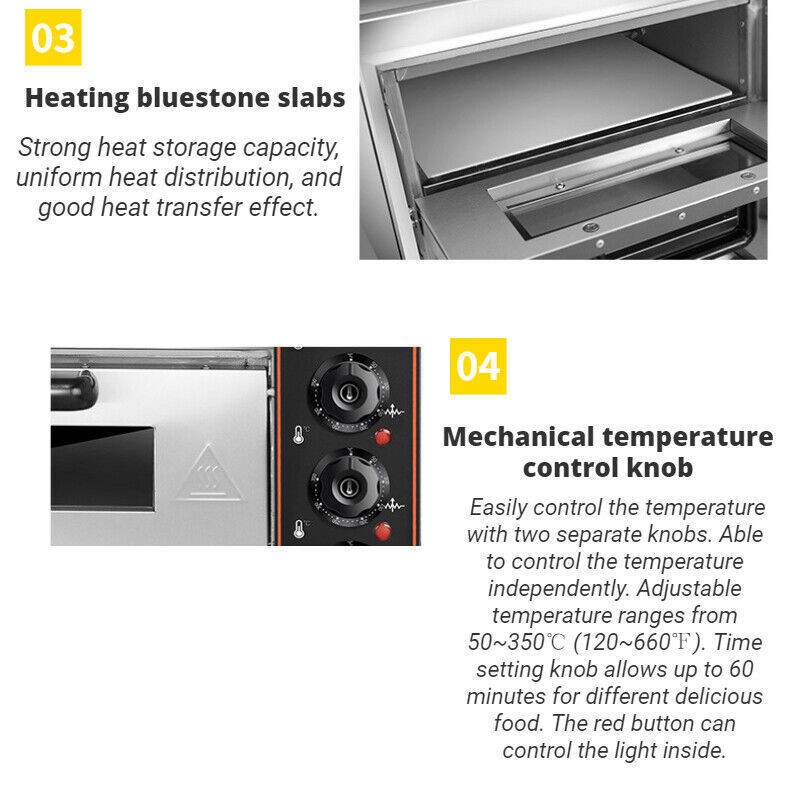 Countertop Air Fryer Oven Pizza Electric Oven 220V New Single-layer Toaster