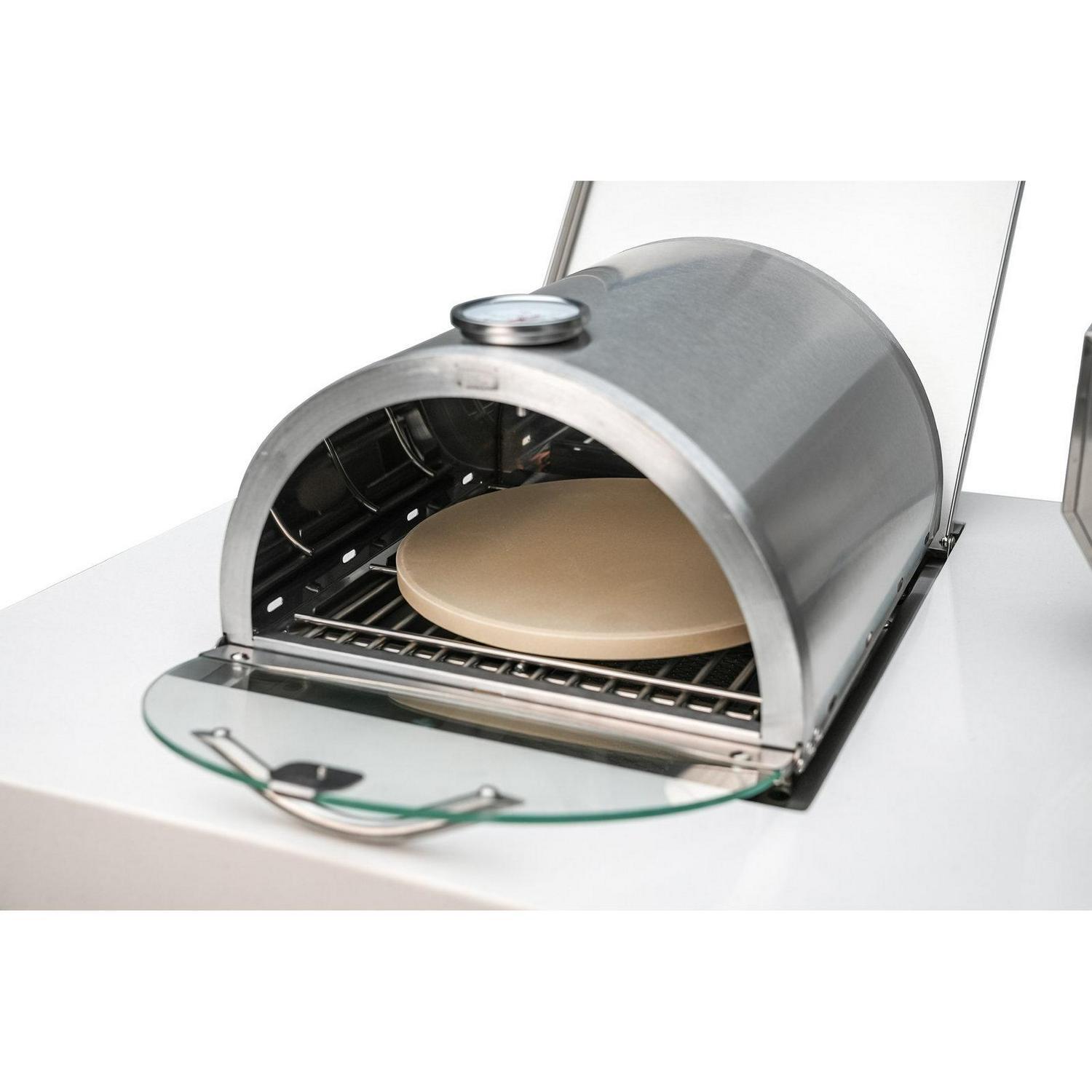Portable Side Burner Personal Pizza Oven Pizza Stone Universal Stainless Steel