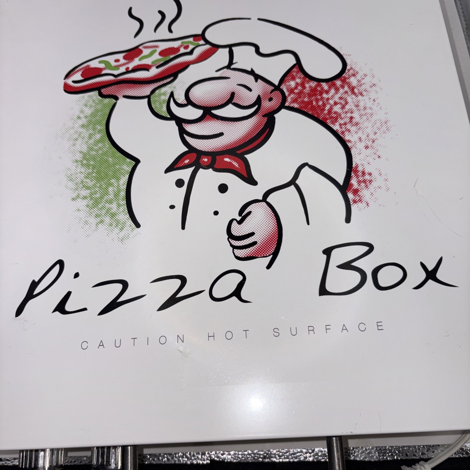 Cuizen Pizza Box Countertop Pizza Oven w 12″ Rotating Pan PIZ-4012 Tested Works
