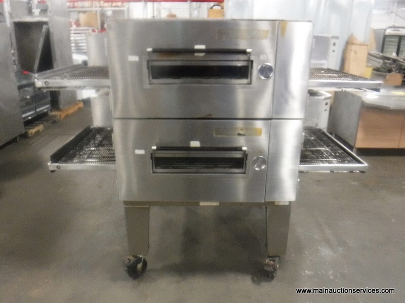 Lincoln Impinger 1600-023-A, Gas Double Deck Pizza Conveyor Oven