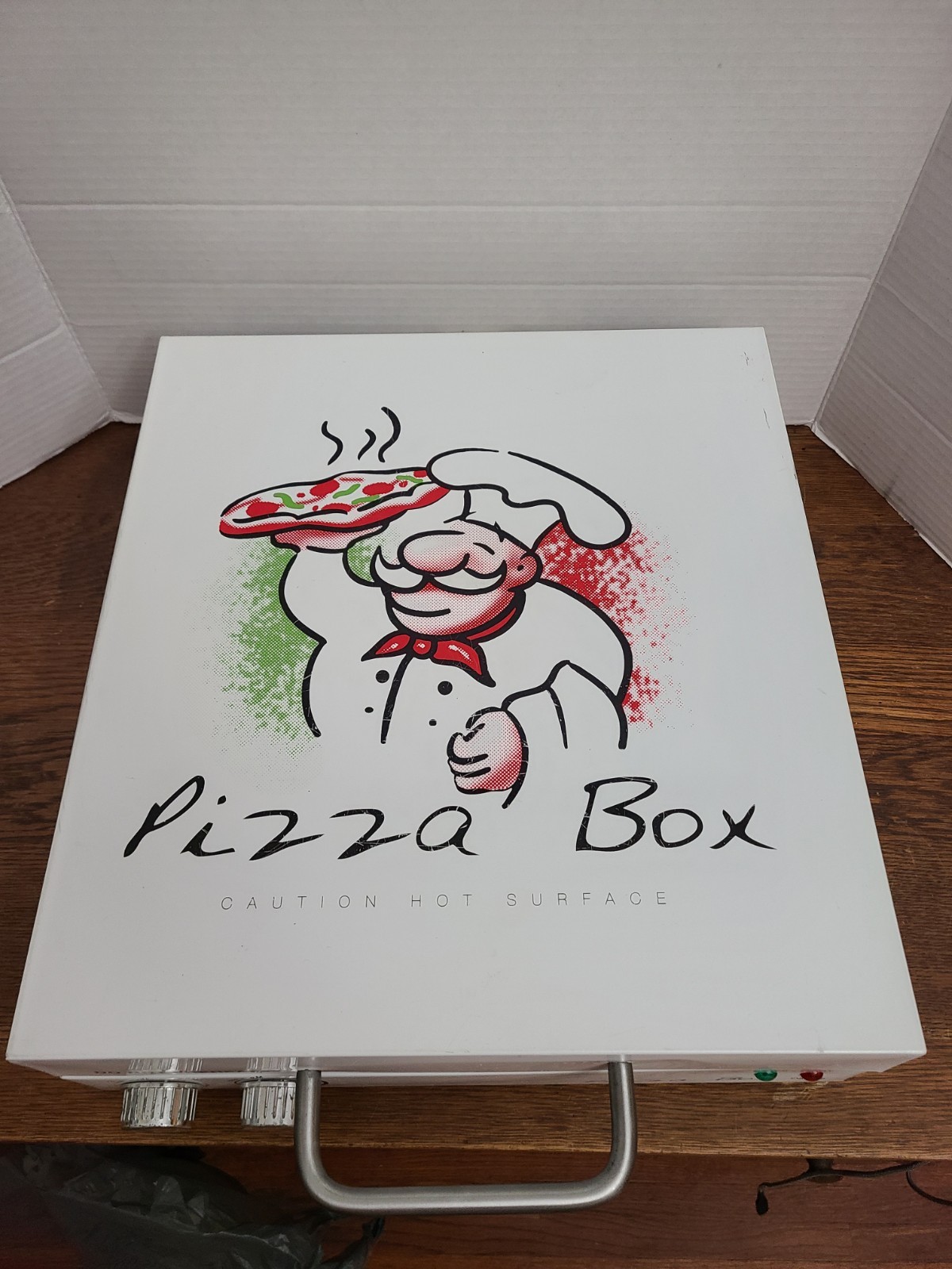 WORKS Cuizen Pizza Box Countertop Pizza Oven w/ 12″ Rotating Pan PIZ-4012