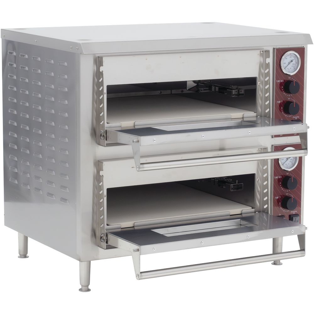 Kratos Commercial Oven, Double-Deck Countertop Electric Pizza/Bakery Oven,