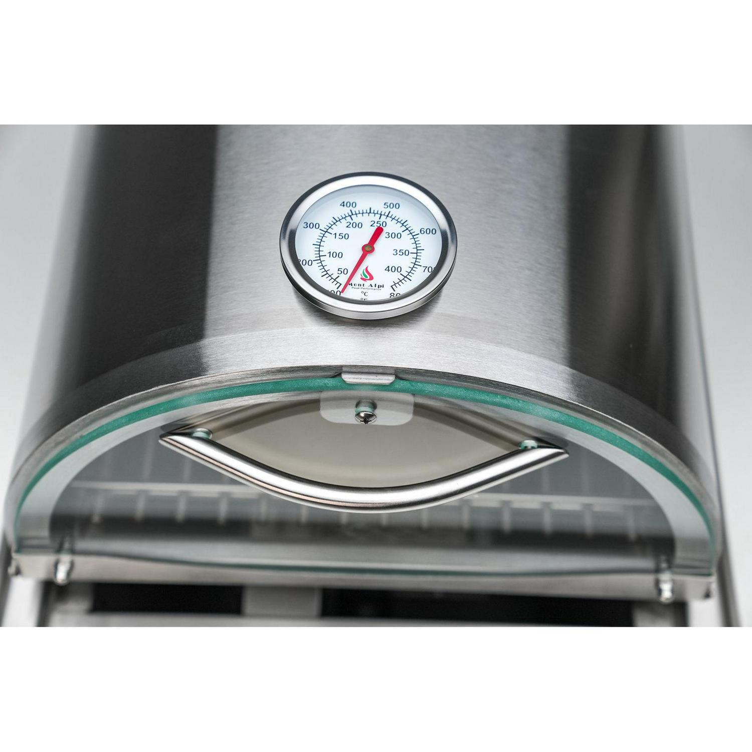 Portable Side Burner Personal Pizza Oven Pizza Stone Universal Stainless Steel