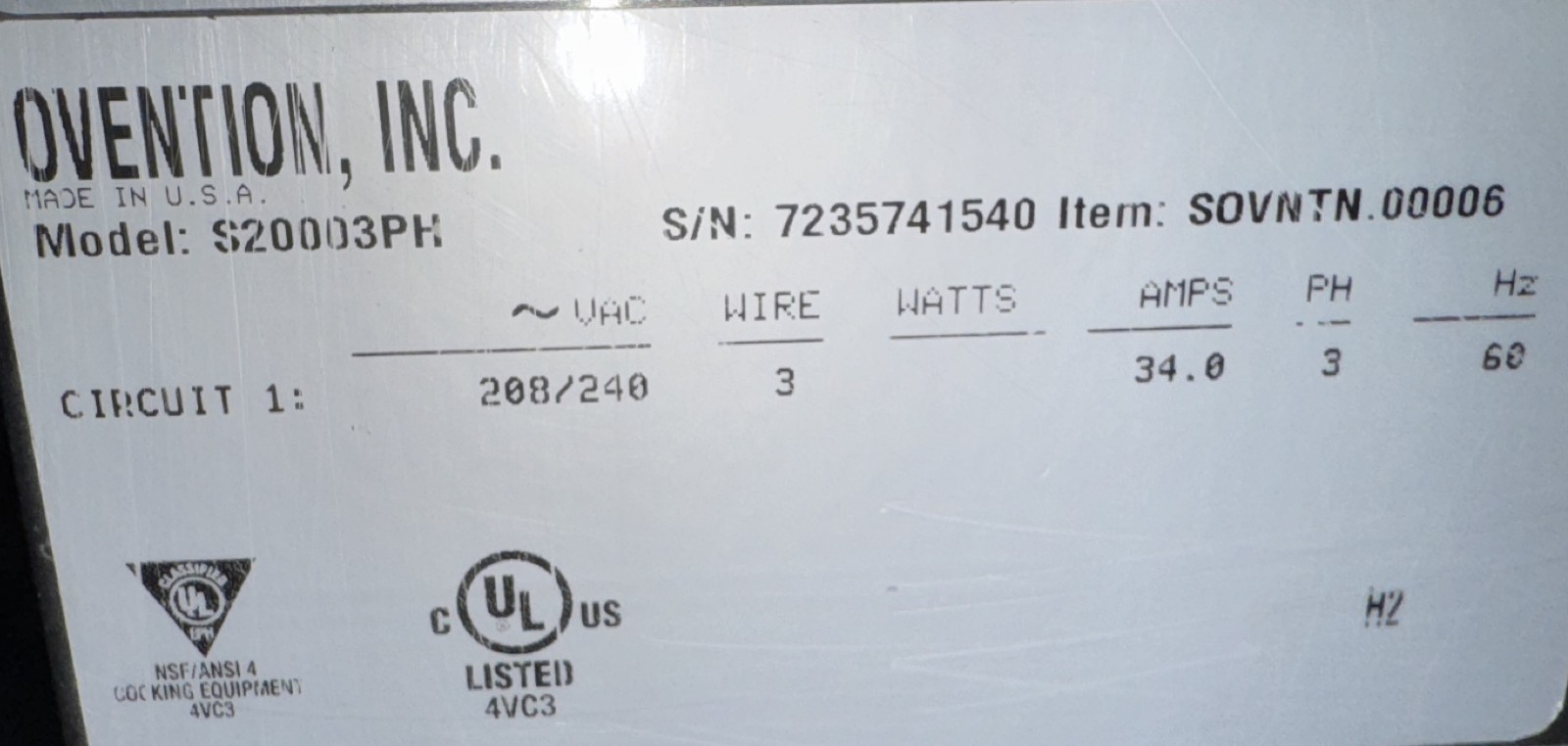 Ovention S2000 Single Stack Shuttle Pizza Conveyor Oven** Video Demo**