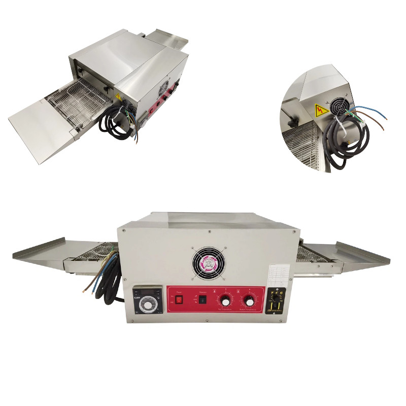 Countertop Conveyor Pizza Baking Oven 12″ Belt Chain Type Baking Machine 220V