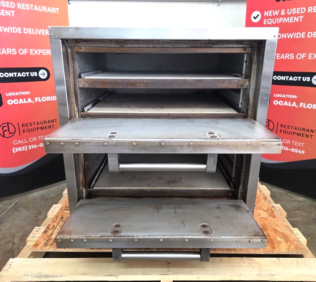 BAKERS PRIDE P46S HearthBake 26″ Electric Countertop Double Deck Pizza Oven