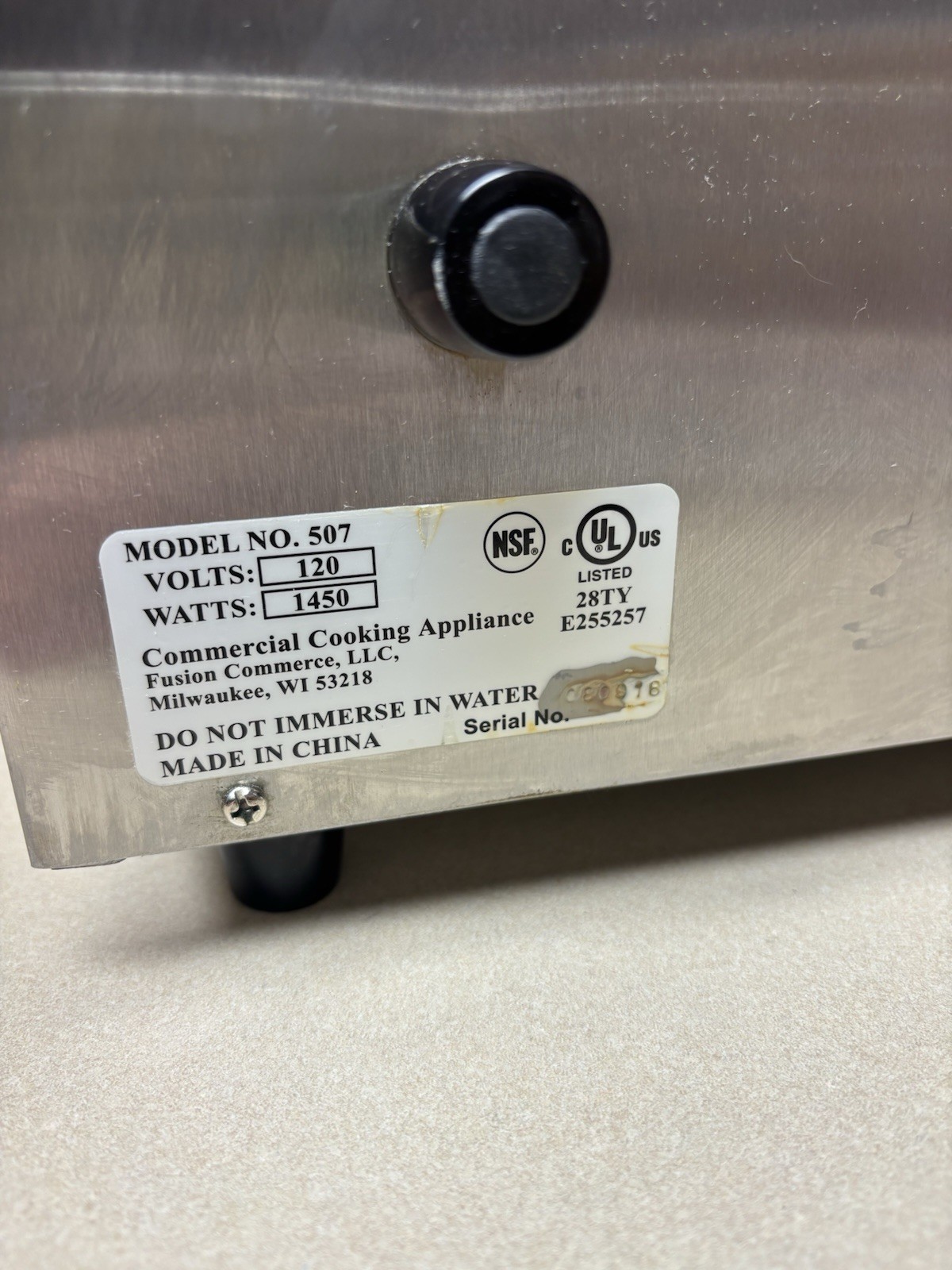 BIAGGIA Model 507 Countertop Pizza Oven 120 Volts 1450 Watts ~ TESTED & GREAT