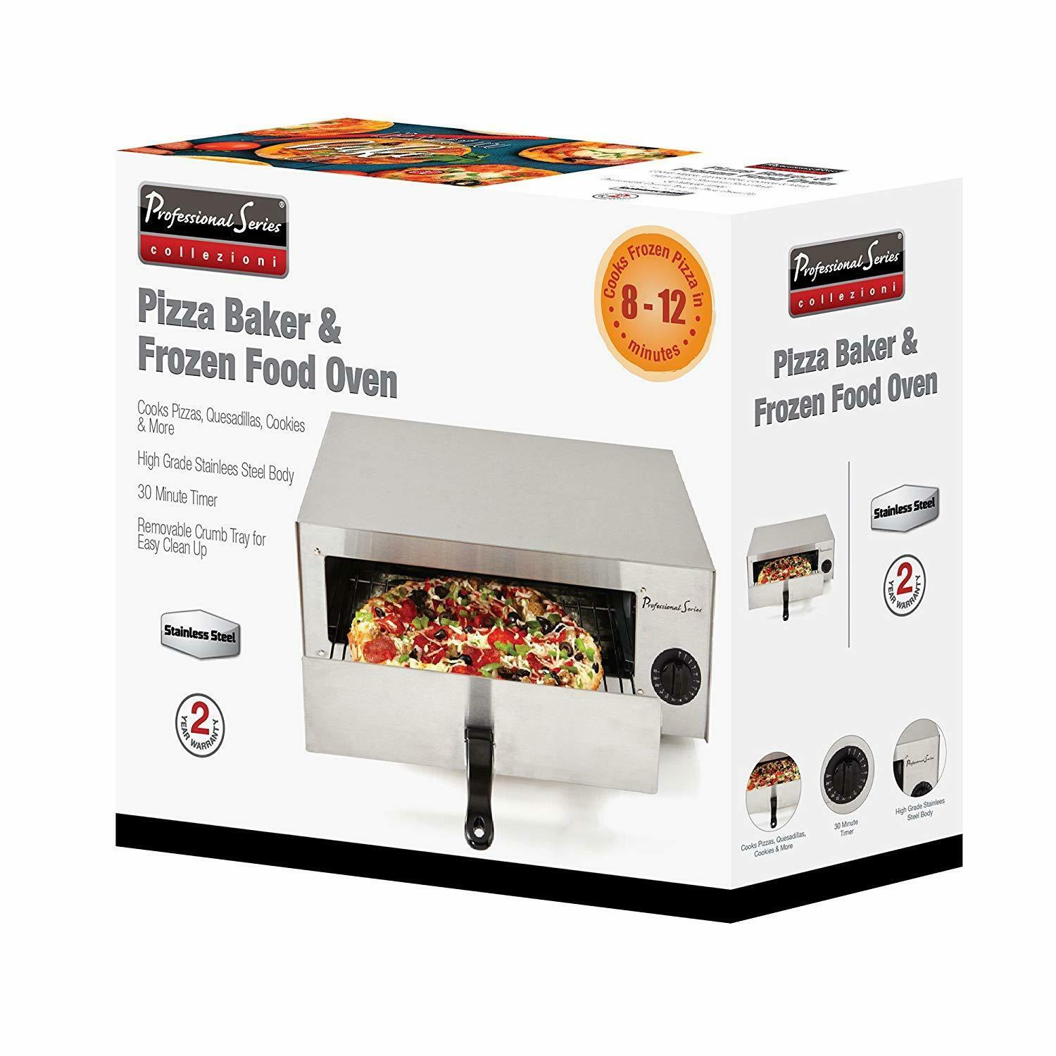 Professional Series PS75891 Stainless Steel 12″ Pizza Baker Frozen Food Oven