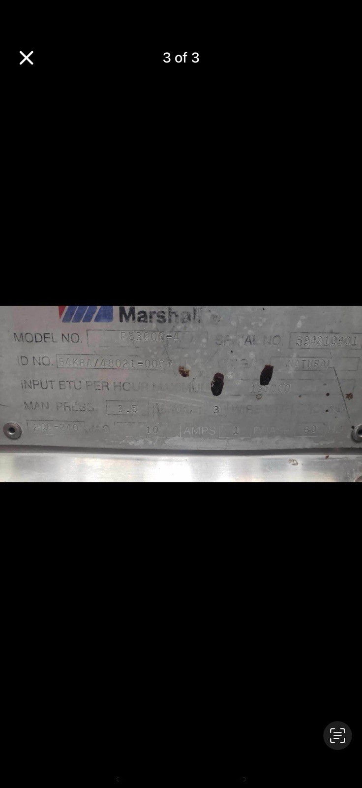 Middleby Marshall PS360Q-4 Double Stack Conveyor Pizza Oven Natural Gas