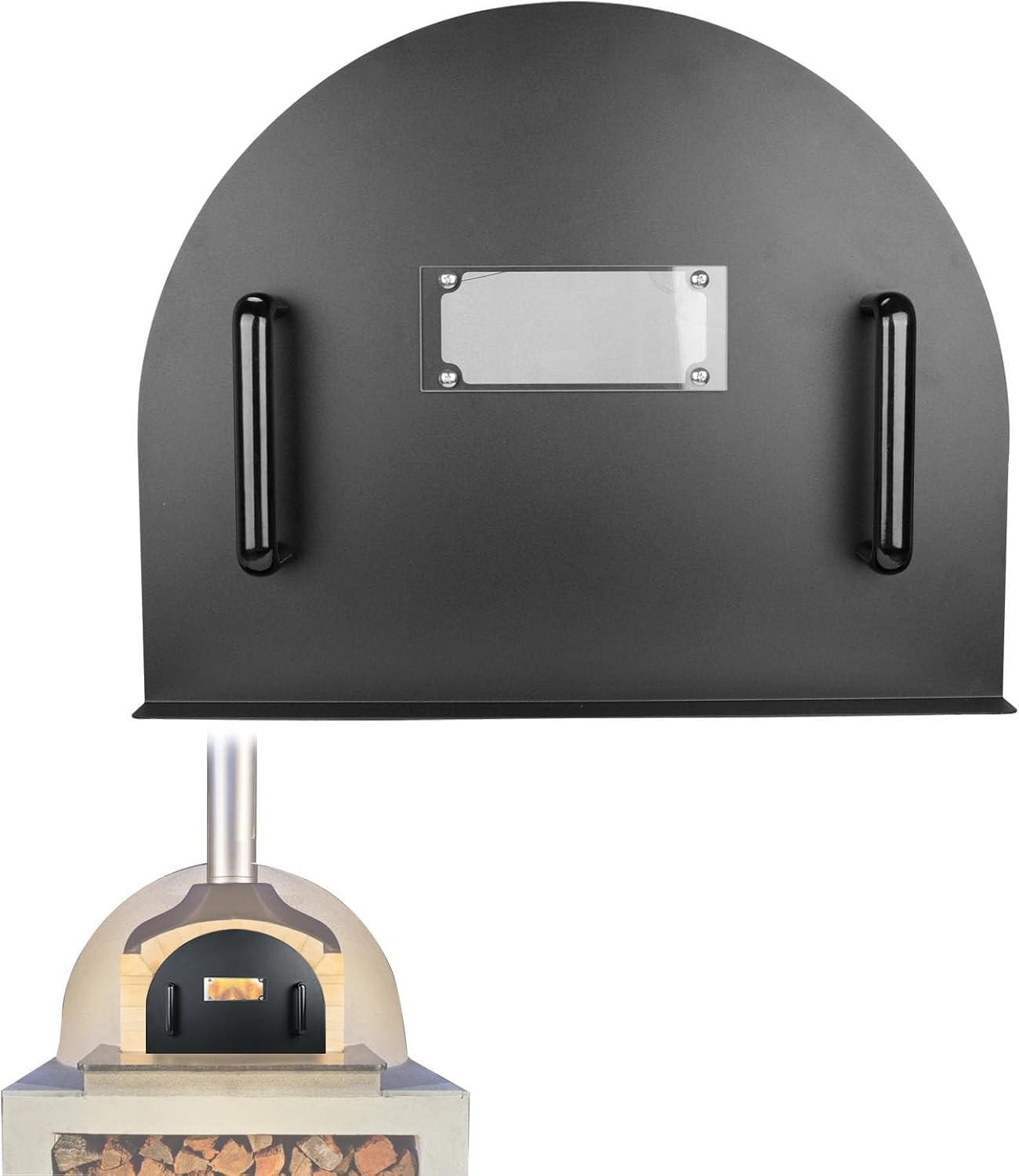 Pizza Oven Door 25X20 Inch Stainless Steel Pizza Oven Door Heavy Duty Outdoor Pi