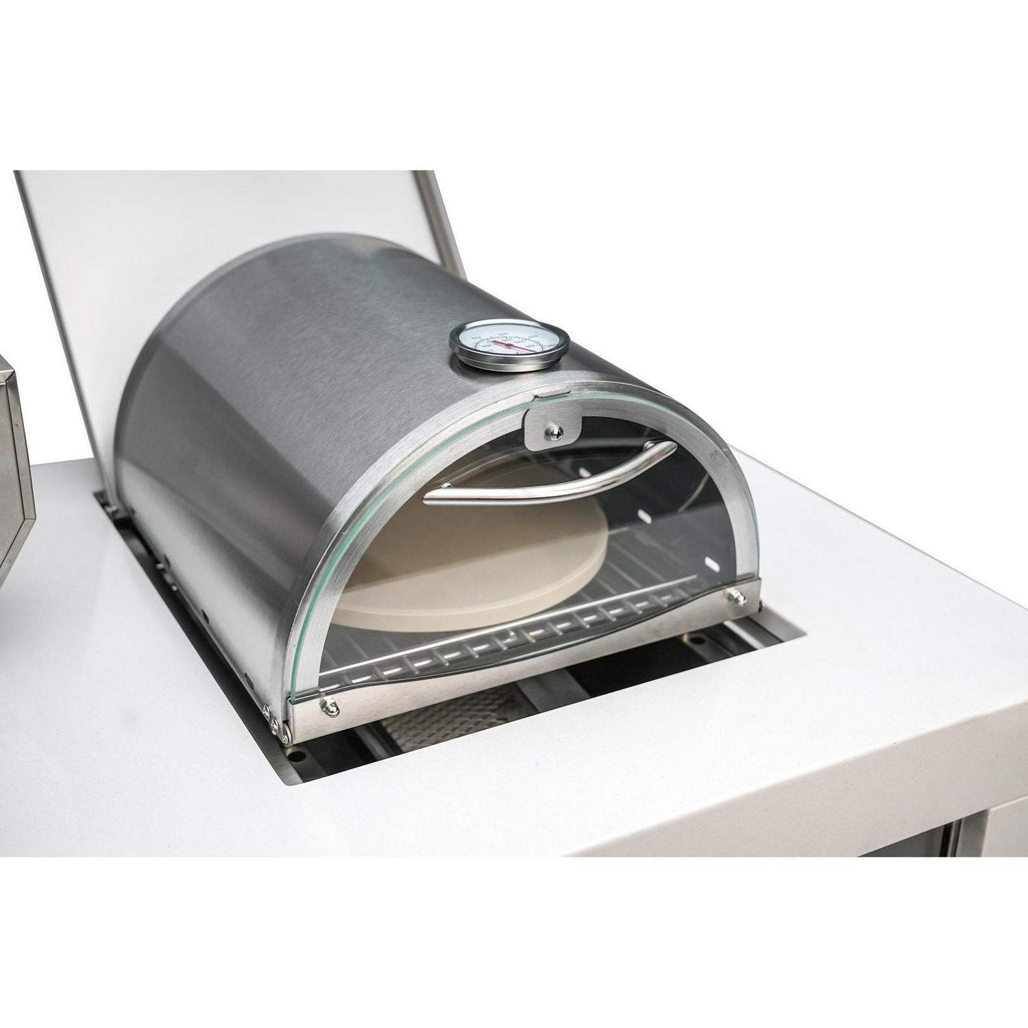 Portable Side Burner Personal Pizza Oven Pizza Stone Universal Stainless Steel