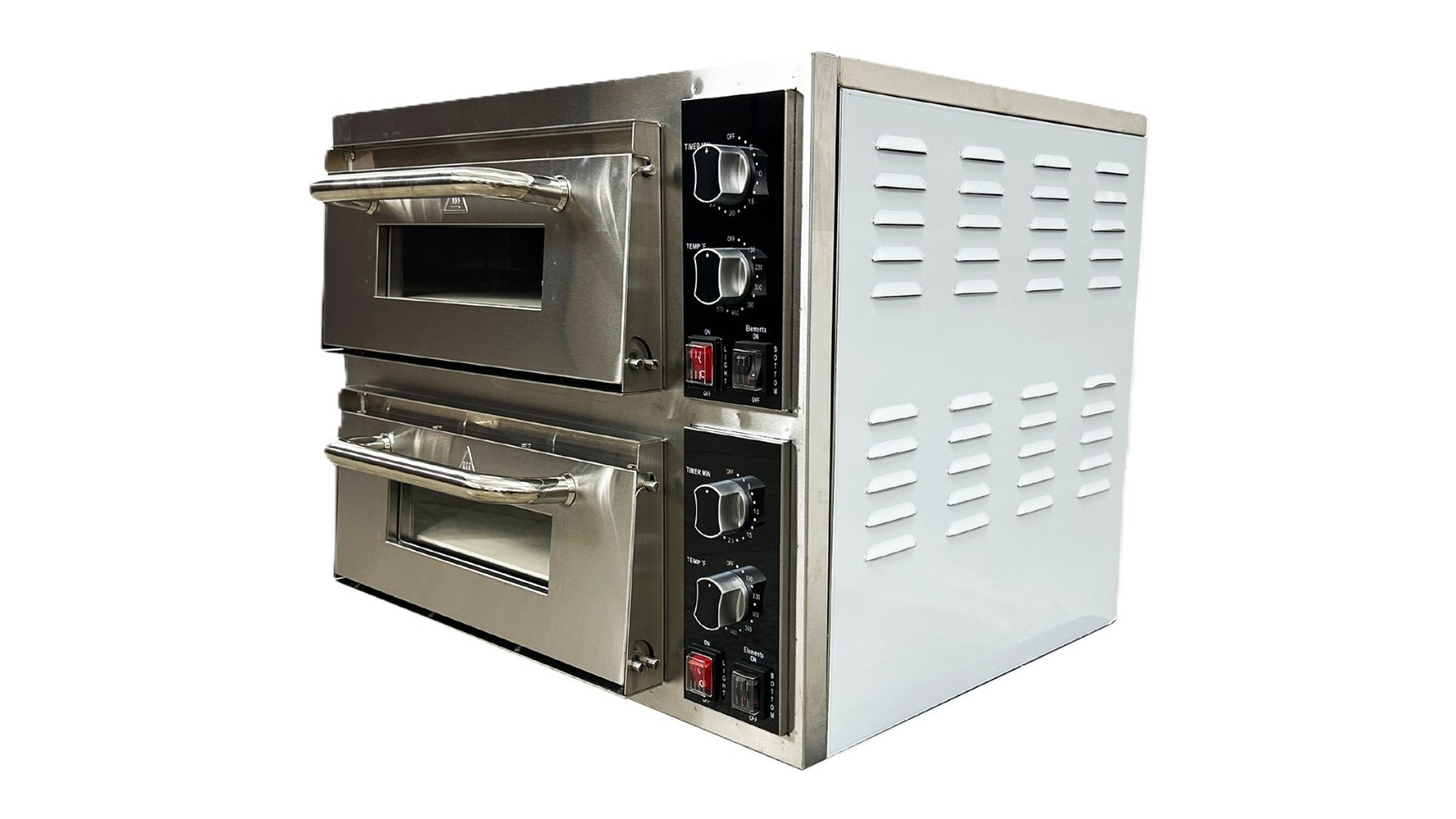 NSF Double Deck Countertop Pizza Oven Two Chambers