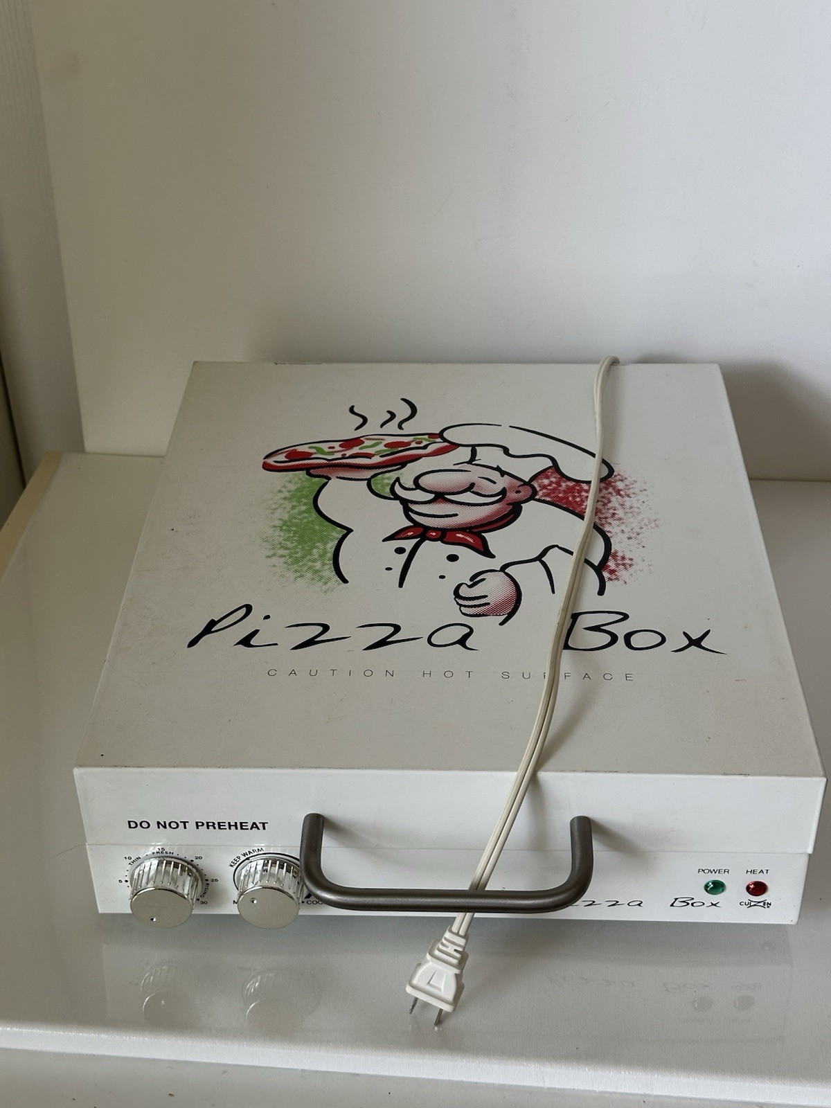 Cuizen Pizza Box Countertop Pizza Oven w 12″ Rotating Pan PIZ-4012 Tested Works