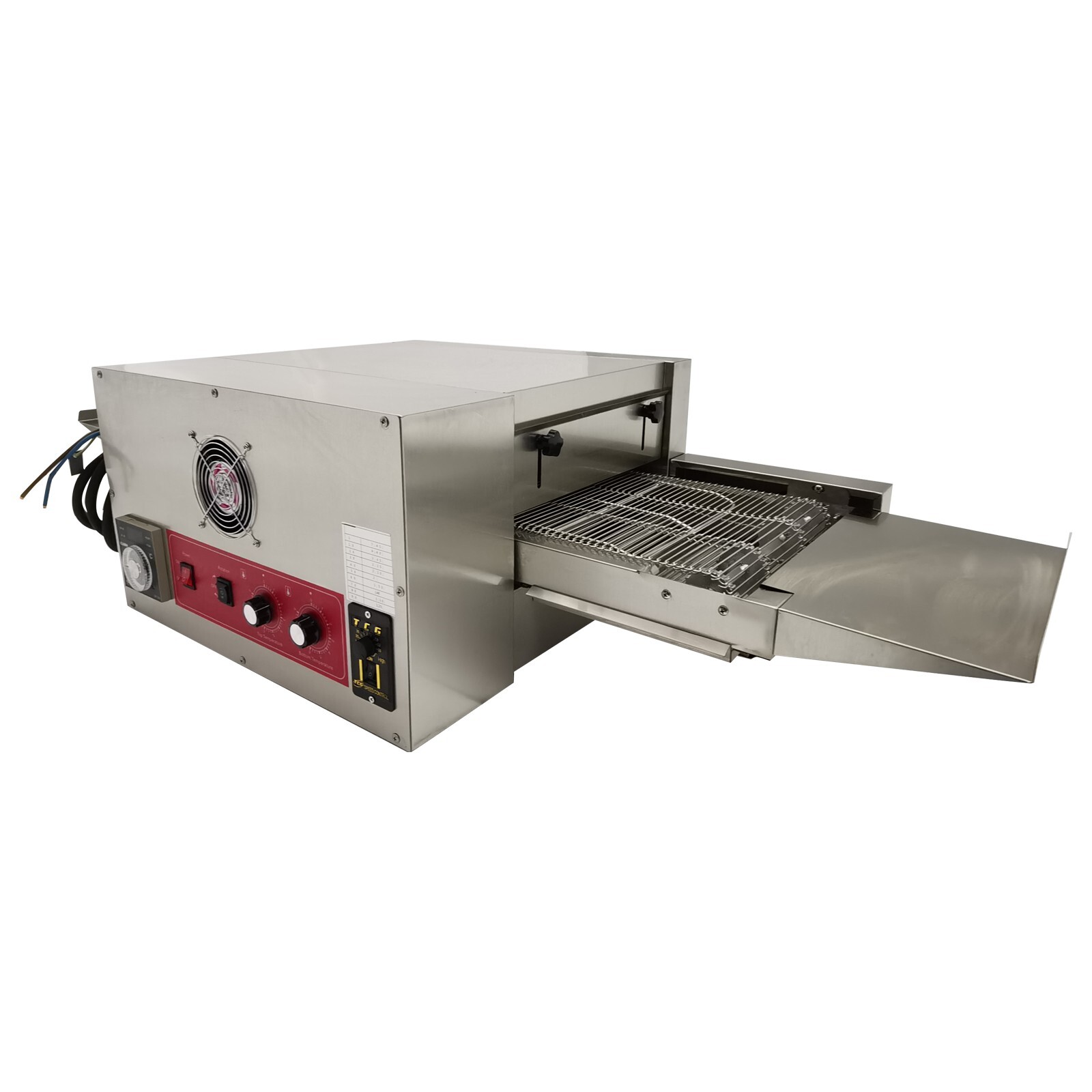 220V Countertop Conveyor Pizza Oven Commercial Baking Oven Electric Stove 12″