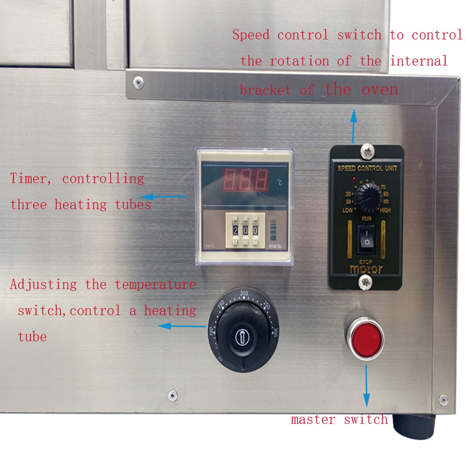 110V Rotational Pizza Oven for Pizza Cone Forming Machine Commercial Pizza Oven