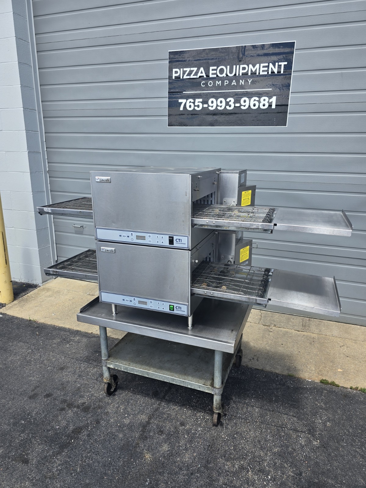 Lincoln Impinger Double 2501 Single Phase Electric Ventless Conveyor Pizza Oven