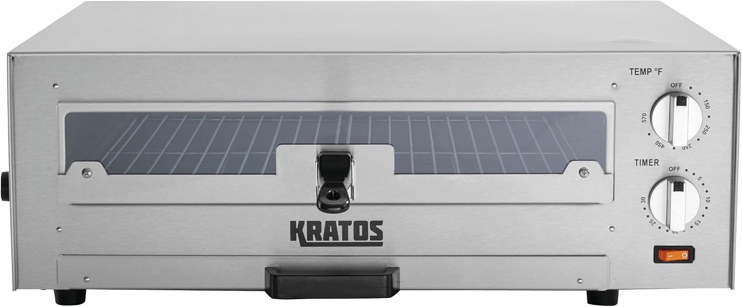 16″ Commercial Electric Countertop Pizza Oven 120V 1700 Watts | Stainless Steel