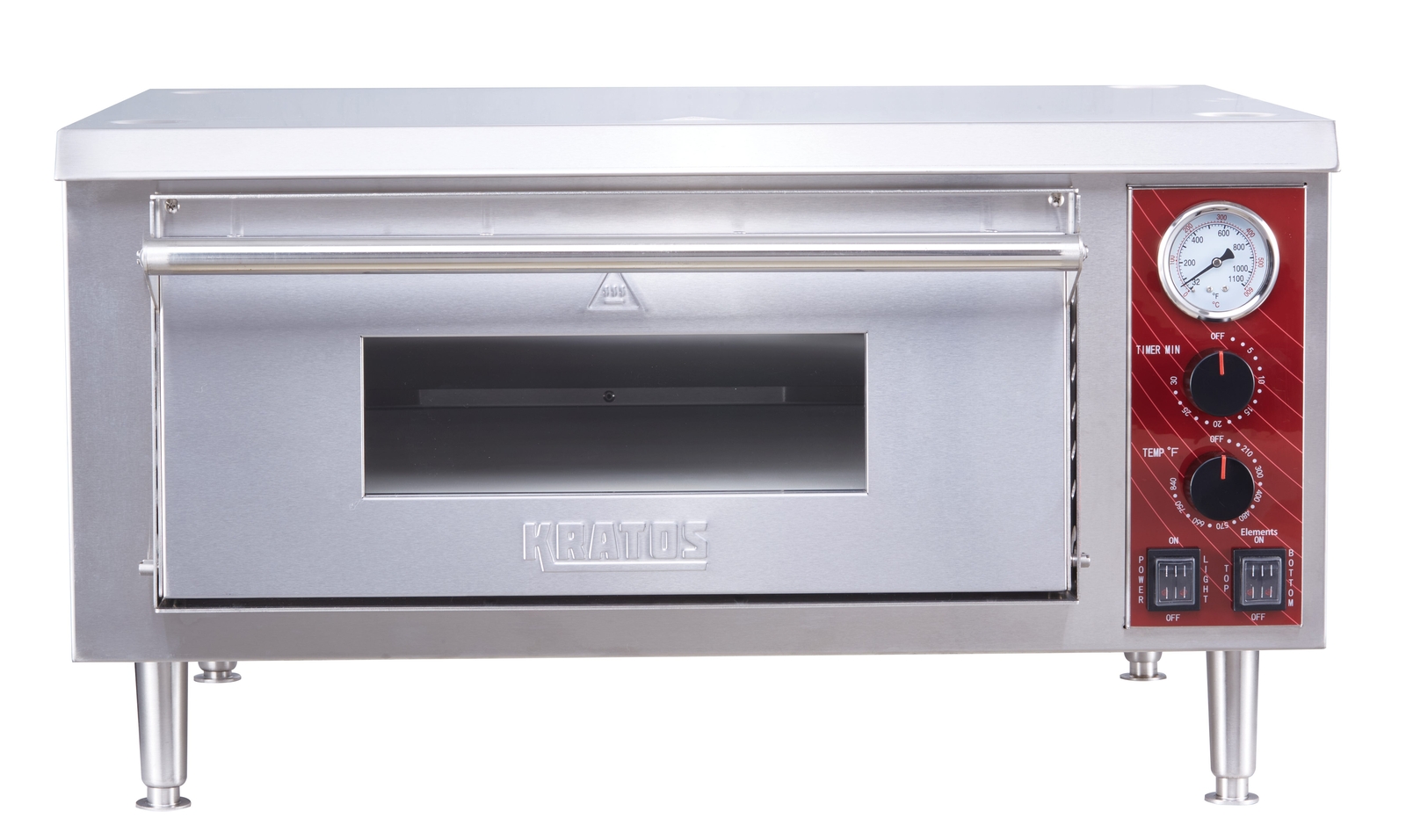 Kratos Commercial Oven, Single-Deck Countertop Electric Pizza/Bakery Oven,
