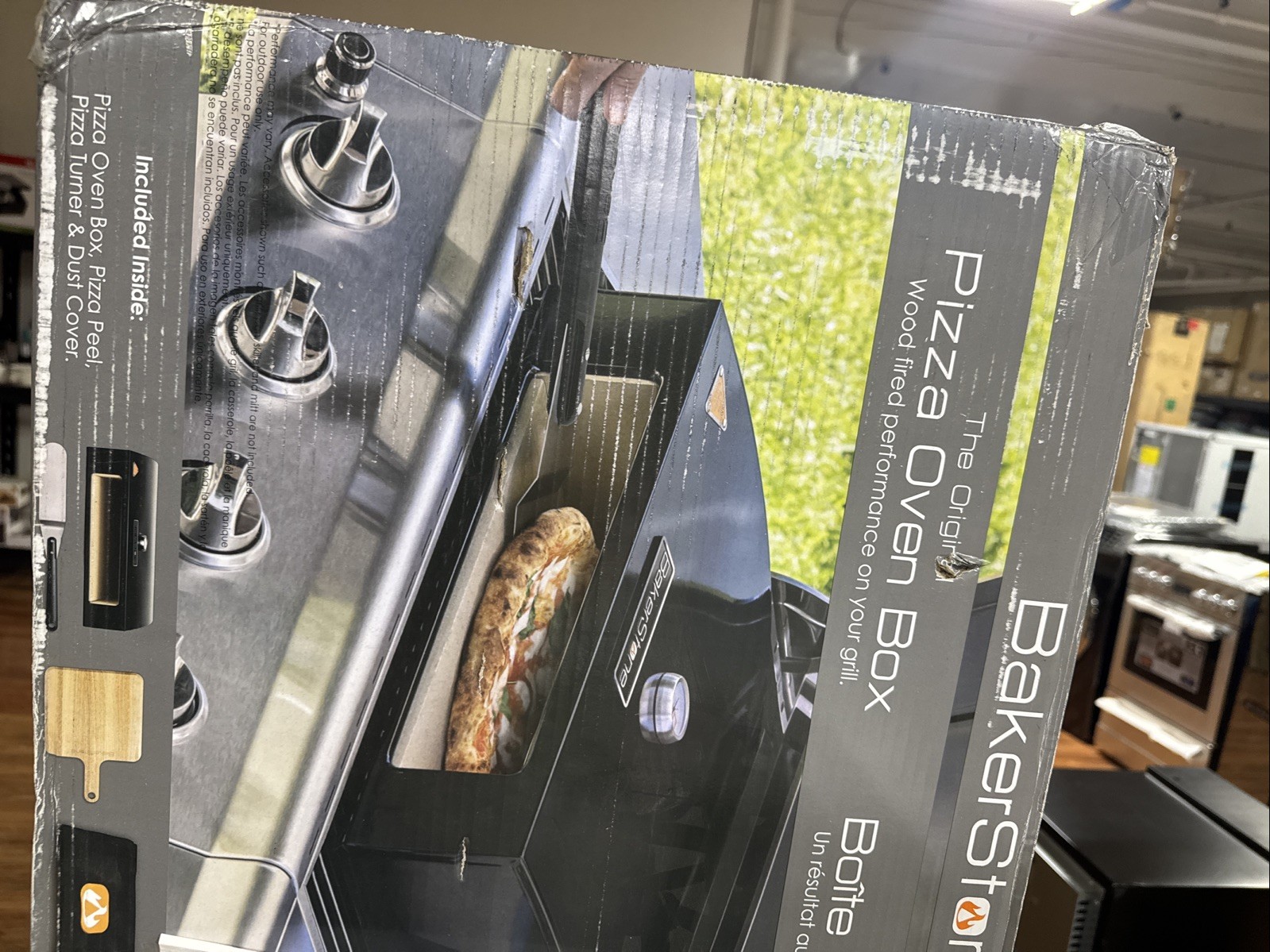 Baker Stone Pizza Oven Box Wood Fired Performance On Your Grille Pizza Oven