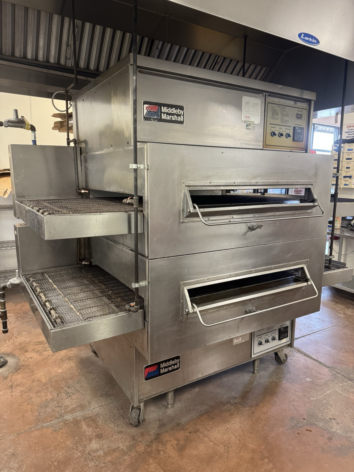 Middleby Marshall PS360 Doublestack Gas Pizza Oven Conveyor Belt