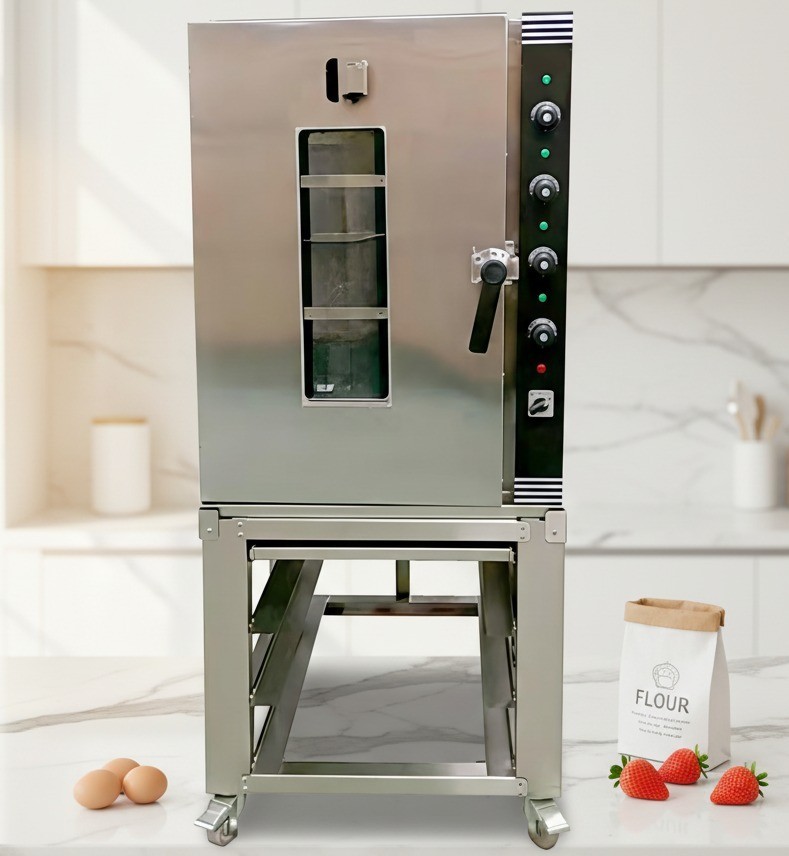 Micro Bakery Electric Deck Oven w/ Steam, Stone & Cart – Artisan Bread Sourdough