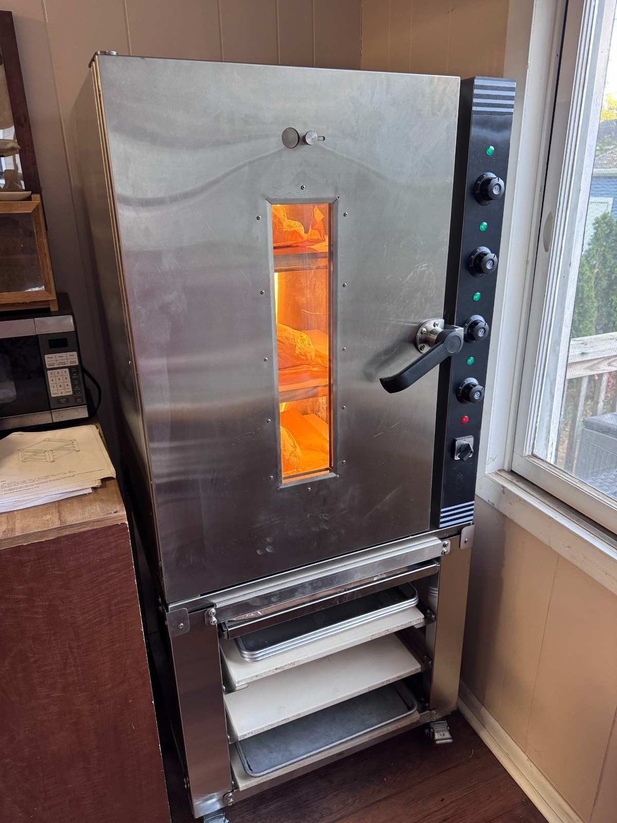 Micro Bakery Electric Deck Oven w/ Steam, Stone & Cart – Artisan Bread Sourdough