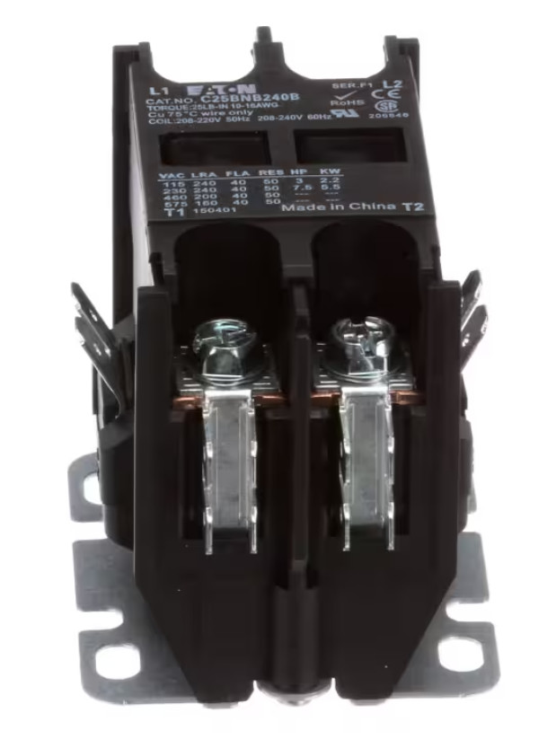 Star C25BNB240B, Contactor, 2 Pole, 208/240V, 50A, Conveyor Oven