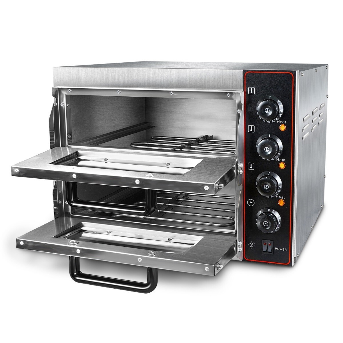 Commercial Countertop Pizza Oven Double Deck Pizza Marker For 16″ Pizza Indoor