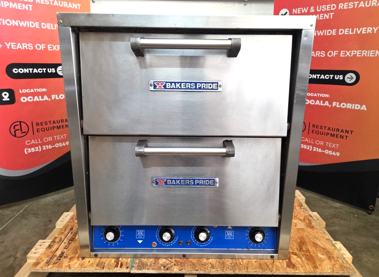 BAKERS PRIDE P46S HearthBake 26″ Electric Countertop Double Deck Pizza Oven