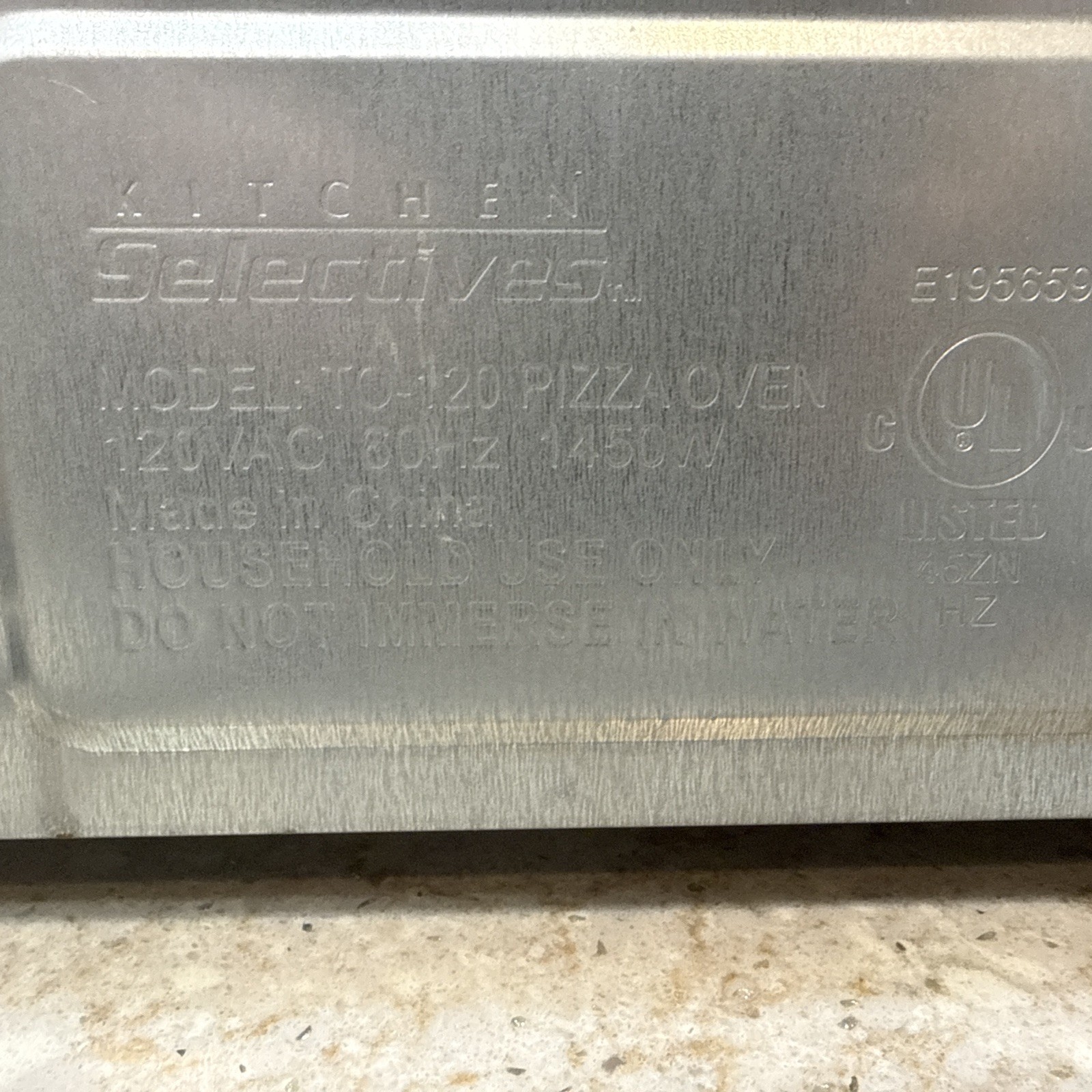 Commercial Kitchen Selectives Countertop Pizza Oven To-120 Nice Condition Works