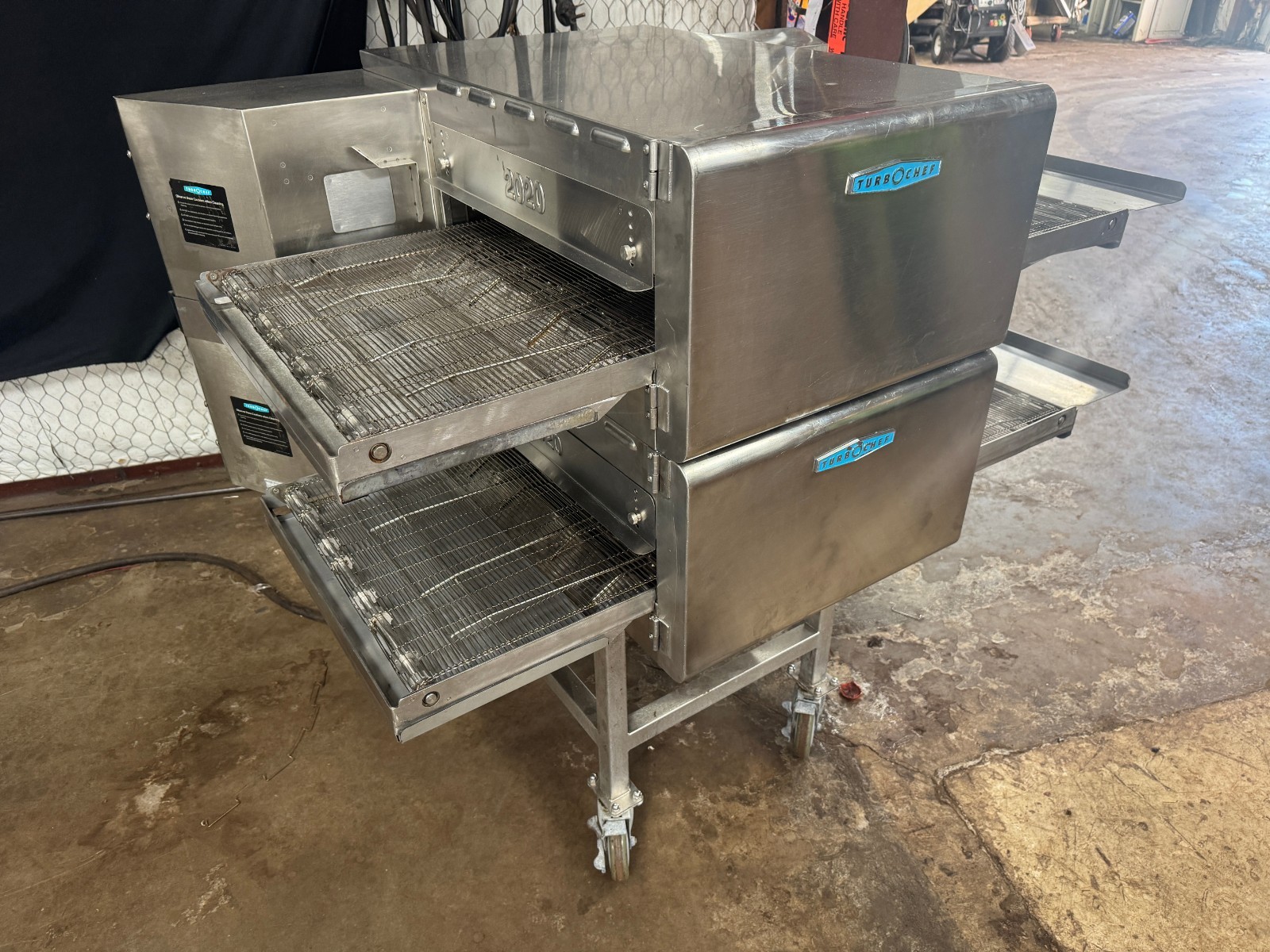 Turbochef HHC2020 High Speed Double Conveyor Pizza Oven Tested and Works
